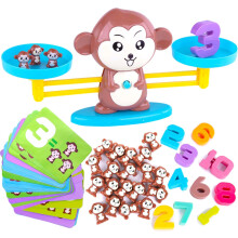 Monkey Balance Cool Math Game for Girls & Boys | Fun, Educational Children's Gift & Kids Toy Learning Ages 3+ (64-Piece Set)