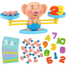 Cool math game for 3-5 year old children, piglet education counting toy STEM preschool digital learning game