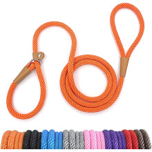 Dog Leash Slip Lead Snap Hook Rope Leash Strong Heavy Duty Braided Dog Training Leash No Pull Training Lead Leashes for Medium Large and Small Dogs