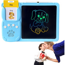 Drawing Pad Toy | Electronic Drawing Board Toy | Word Study Early Educational Toy for Writing, Reading, Spelling, and Drawing-Blue510word