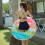 Gradient Rainbow Swimming Ring-80#sport equipment 5