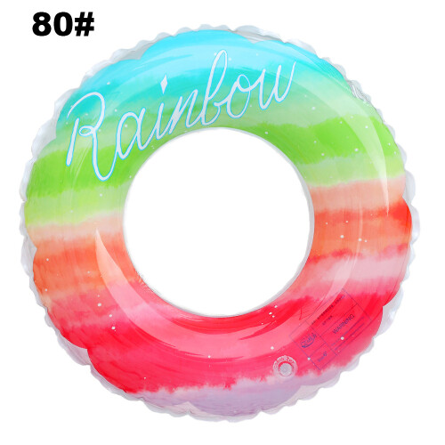 Gradient Rainbow Swimming Ring-80#sport equipment 1