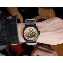 Cute Owls On Tree Rare Unique Art Aviator Wrist Watch Nylon Strap