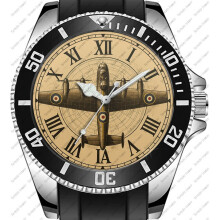 Lancaster Bomber Art Unique Sporty Wrist Watch