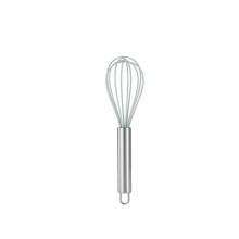 Manueller Mehrzweck-Eierschläger mit Edelstahlgriff und Silikon, Schneebesen für Kuchen, Sahne, Handmixer, Backwerkzeug (Hellgrün, 20,3 cm)