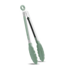 Lebensmittelclip aus 430er Edelstahl, Grillfleischclip, Steakclip, hitzebeständiger Lebensmittelclip (Avocadogrün, 7 Zoll)