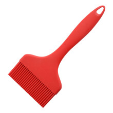 Silikon-Grillpinsel, breite Öffnung, Ölpinsel, Soßenpinsel, Konditorei-Backpinsel (rot)