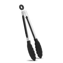 Lebensmittelclip aus 430er Edelstahl, Grillfleischclip, Steakclip, hitzebeständiger Lebensmittelclip (schwarz, 7 Zoll)