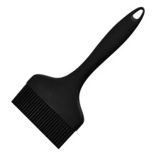 Silikon-Grillpinsel, breite Öffnung, Ölpinsel, Saucenpinsel, Konditorei-Backpinsel (schwarz)