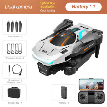 A88 Optical Flow Drone Dual Camera Aerial Photography Quadcopter Remote-Controlled Aircraft (White, Dual Electric Version)