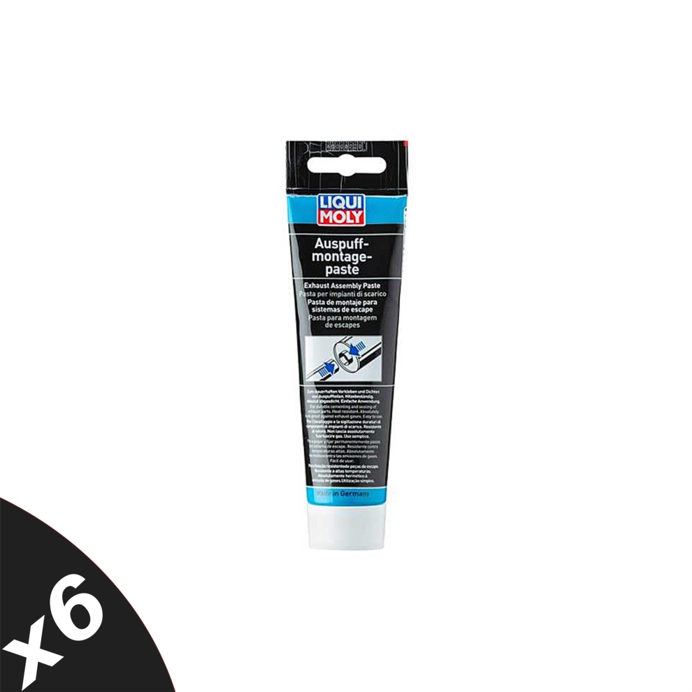 Liqui Moly Exhaust Assembly Paste Permanent Heat-Resistant Sealant 6X150g 5056820577357
