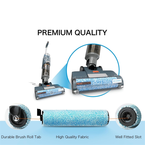2 Stück Rollenbürsten-Ersatz für Shark HydroVac MessMaster 2
