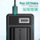 Charger & 2X Batteries Panasonic DMC-FX3 DMC-FX8 DMC-FX9 DMC-FX10 DMC-FX12 3