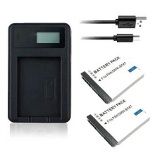 Charger & 2X Batteries Panasonic DMC-FS18 DMC-FS22 DMC-FS28 DMC-FS35 DMC-FS37