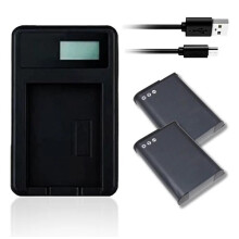 Charger & 2X Batteries Nikon Coolpix B700 P600 P610 P900 S810c