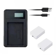 Charger & 2X Batteries Canon EOS Rebel T5i Kiss X4 Kiss X5 Kiss X6i Kiss X7i