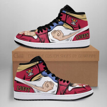 (5.5) luffy sneakers one piece anime fist shoes
