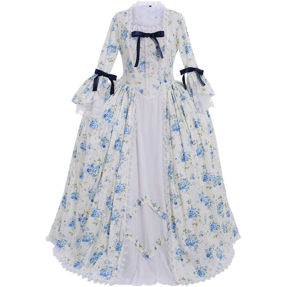 (Small) Women's Rococo Ball Gown Gothic Victorian Dress Costume
