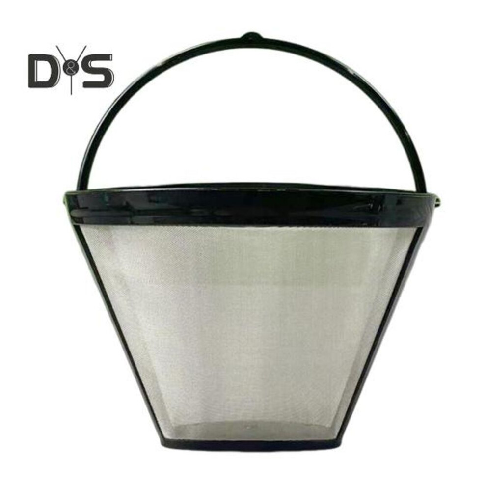 (silver) Stainless Steel Coffee Filter For Coffee Maker Reusable Tea Brewer With Built-in Handle Bpa-free Fine Mesh Coffee Strainer Coffee Maker Filter Basket