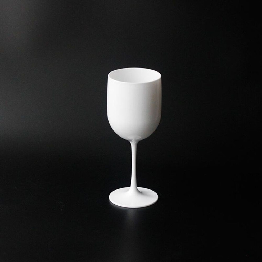 (white) Reusable Champagne Flutes Glasses Pp Plastic Wine Glasses Dishwasher-safe Champagne Glass Wine Party Supplies
