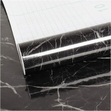 Papierverf Lijm Muurschildering Noir Marbre Rouleau Adhesif Decoratif Noir Papier Adhesif Revêtement Plan de Travail AdhÃsif Marbre Film Adhesif