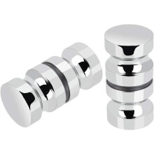 Boutons Inox de Porte de Douche Coulissante PoignÃes de Porte de Douche en Verre pour Salle de Bain Cuisine Maison Bureau HÃ'tel 2 Paires