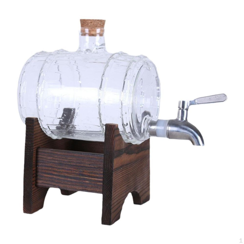 Glass Barrel Cold Drink Dispenser Multipurpose Large Capacity Beer Beverage With
