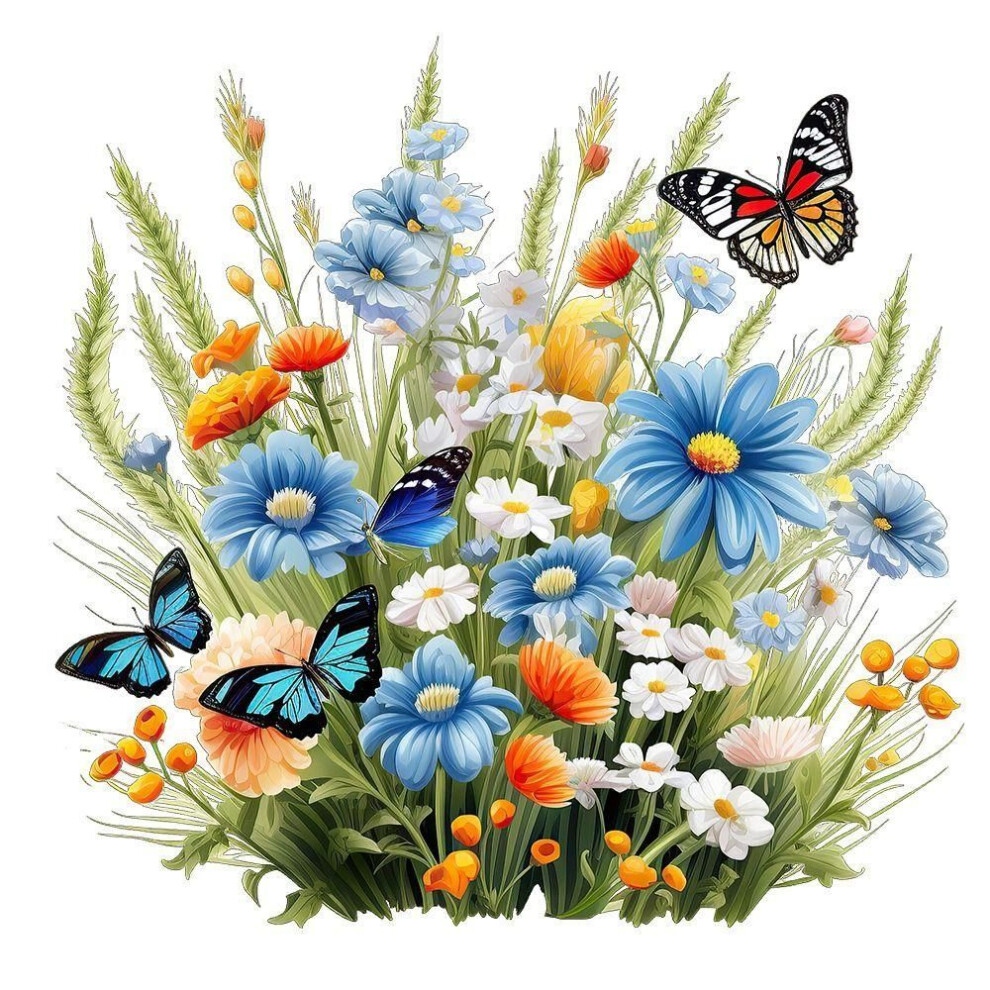(style 3) Easy To Paste Butterfly Flower Removable Stickers Mildew-proof Toilet Lid Decals  Wall