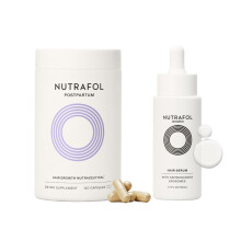 Nutrafol Postpartum Hair Growth Supplements and Hair Serum