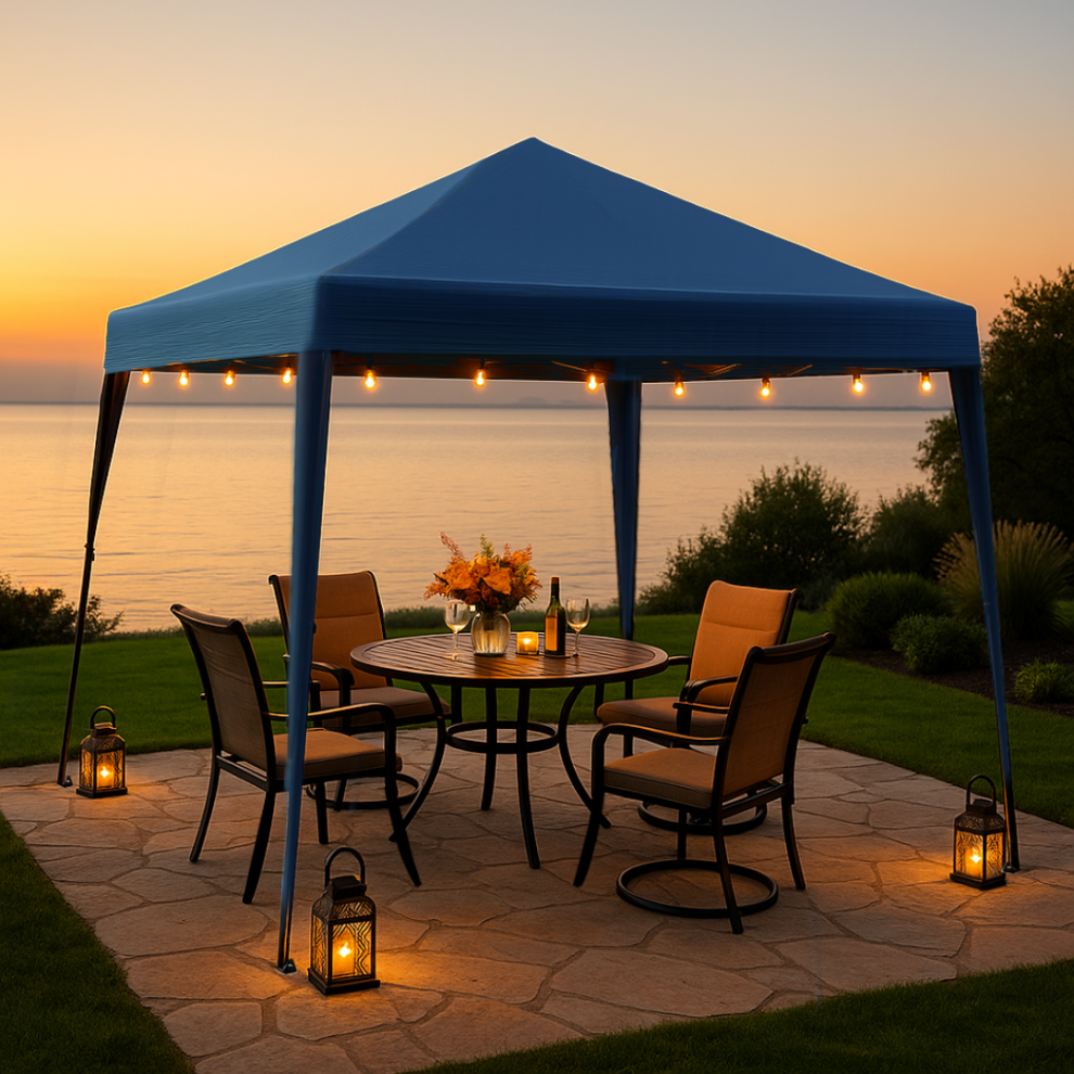 Pop Up Gazebo 3mx3m Outdoor Garden Marquee Canopy Tent With Carry Bag