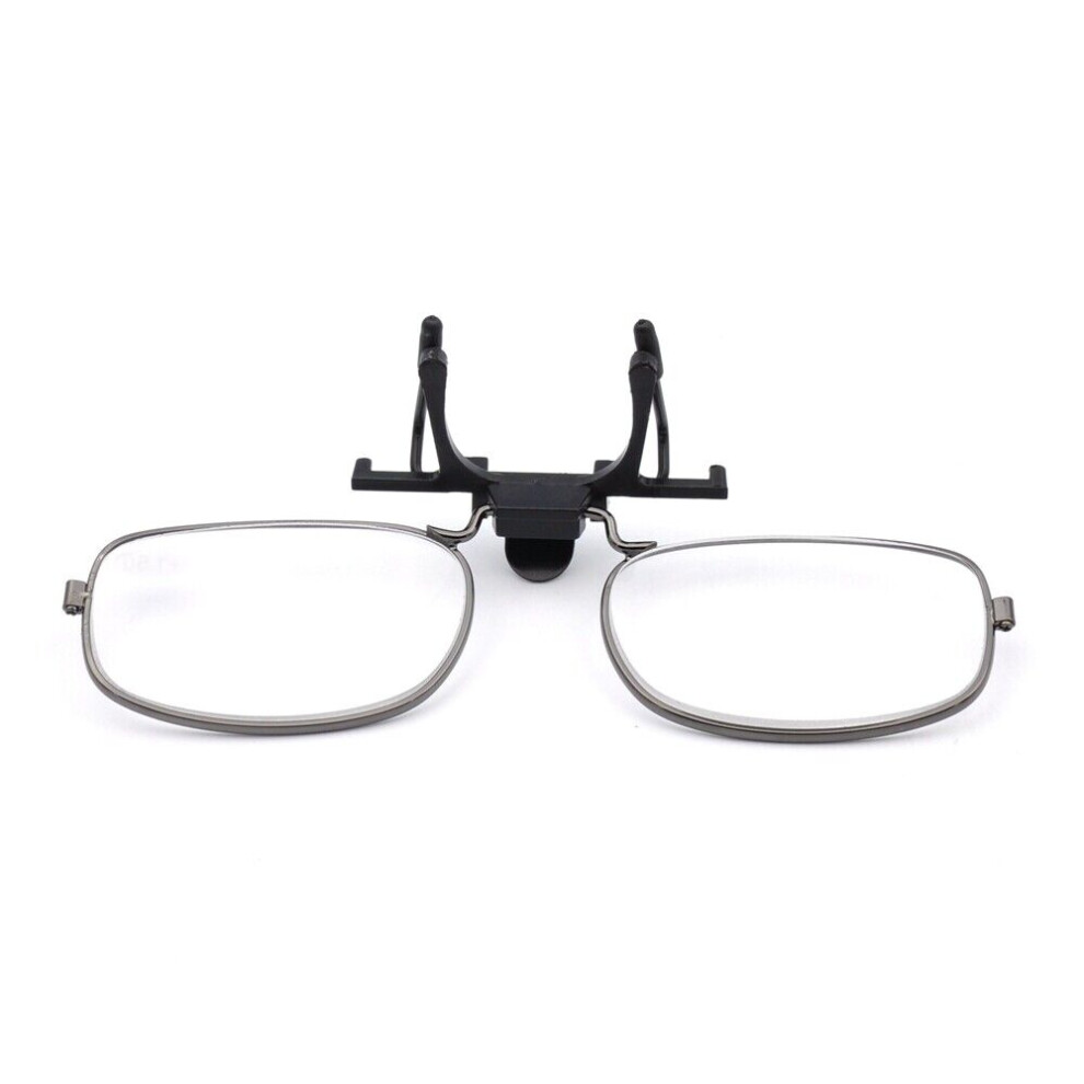 (Rimmed, +2.5) Rimmed Rimless Clip-on Flip-up Reading Glasses Magnifying Fishing Readers +1.0 +1.5 +2.0 +2.5 +3.0 +3.5 +4.0