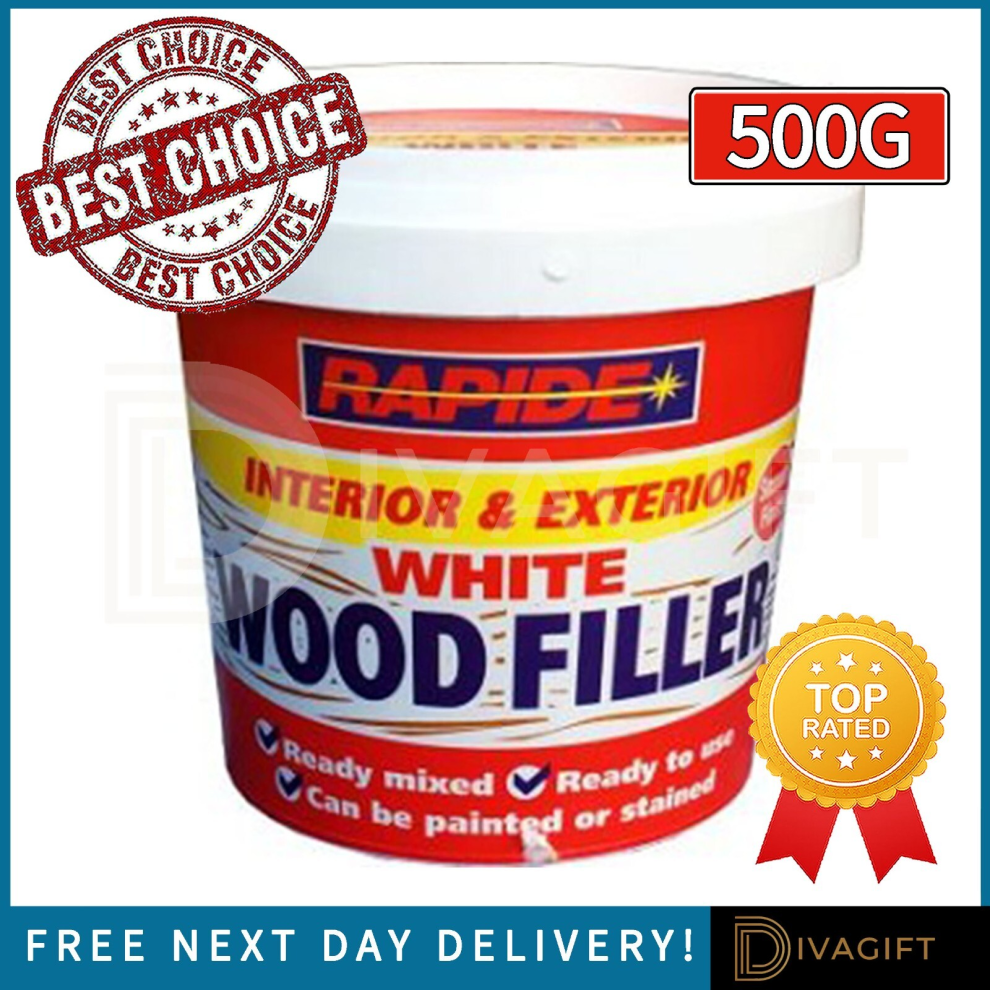 All Purpose White Wood Filler 500g  Crack Repair for Interior/Exterior
