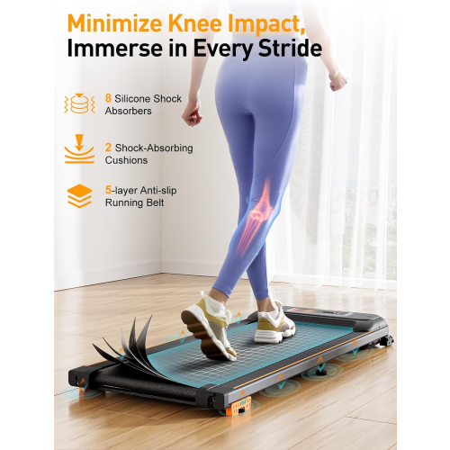 4-in-1 Walking Pad Treadmill with Incline & Bluetooth 1