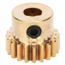 (As show, One size) 4301-0006-0020 Brass Gear Replacement 20 Teeth 6mm D-Bore 0.8 MOD for Industrial Robot