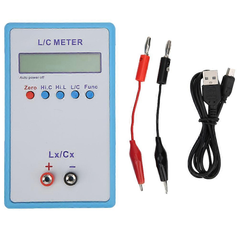 (As Show, One Size) Inductance Capacitance Meter Handheld L C Meter Electric Abs Lcr Multimeter Lc‑200A 6909775992418