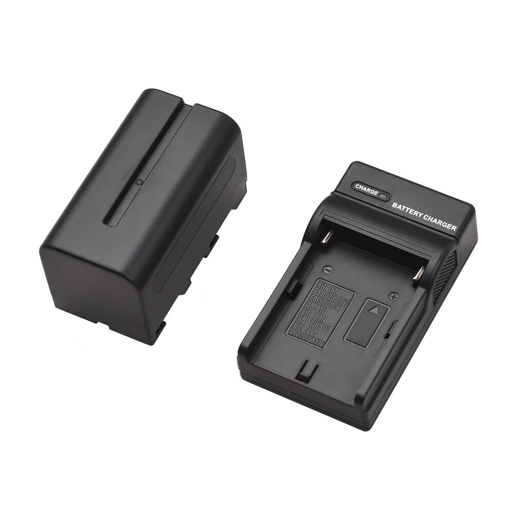 (As Show, One Size) Np-F750/ Np-F770 Camera Battery And Charger Kit 1Pc 7.2V 5200Mah Large Rechargeable Battery With Usb 6909775530405