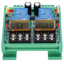 (As show, One size) Relay Module High Power Large Current PLC 5v 12V 2 Channel 30A Relay 2RL5V12V30AD