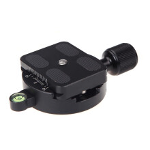 (As show, One size) DM-55 Clamp and QR Quick Release Plate with Gradienter for 55mm Ball Head Arca Swiss RRS Wimberley