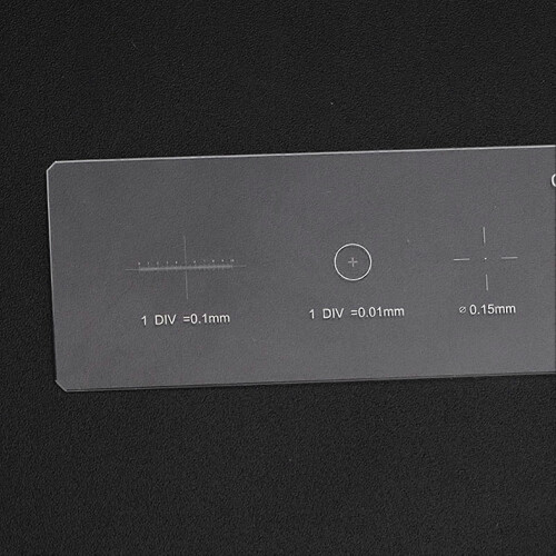(As show, One size) Microscope Objective Micrometer Calibration Slide Glass Stage Micrometer DIV 0.01mm 1