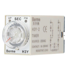 (As show, One size) H3Y-2 Power On Time Relay Pointer Control Delay Timer 8-Pin 5A AC220V (1S)