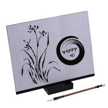 (30 21 5cm Board, One size) Reusable Buddha Board Artist Board Paint with Water Brush & Stand Release Pressure Relaxation Medita