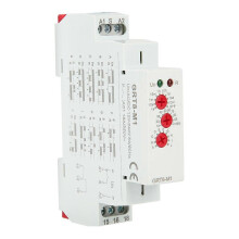 (As show, One size) GRT8-M1 Multifunctional Delay Time Relay with 10 Functions DIN Rail Mount AC/DC 12V~240V