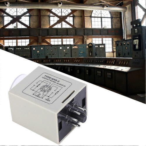 (As show, One size) AH3-2 Time Relay Mini Delay Controller Timer AC 220V for Automatic  Control System 1