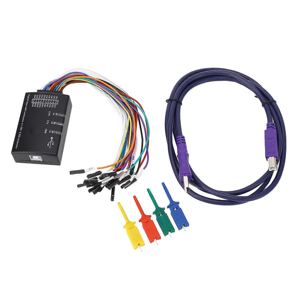 (As Show, One Size) Logic Analyzer 16 Channel 100M Sampling Rate Compact Usb Logic Analyzer For Windows 6909775981108