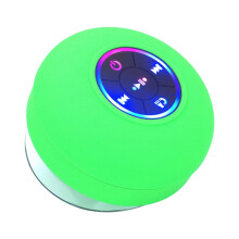 (As show, One size) BT 5.0 Speaker IPX4 Waterproof Speaker with Suction Cup Shower Speaker with Built-in Mic Hands-free