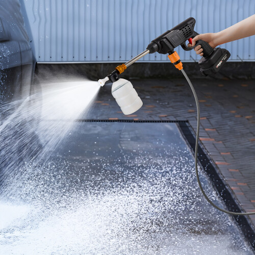Living And Home Electric Handheld 2 Battery Pressure Washer Cleaner