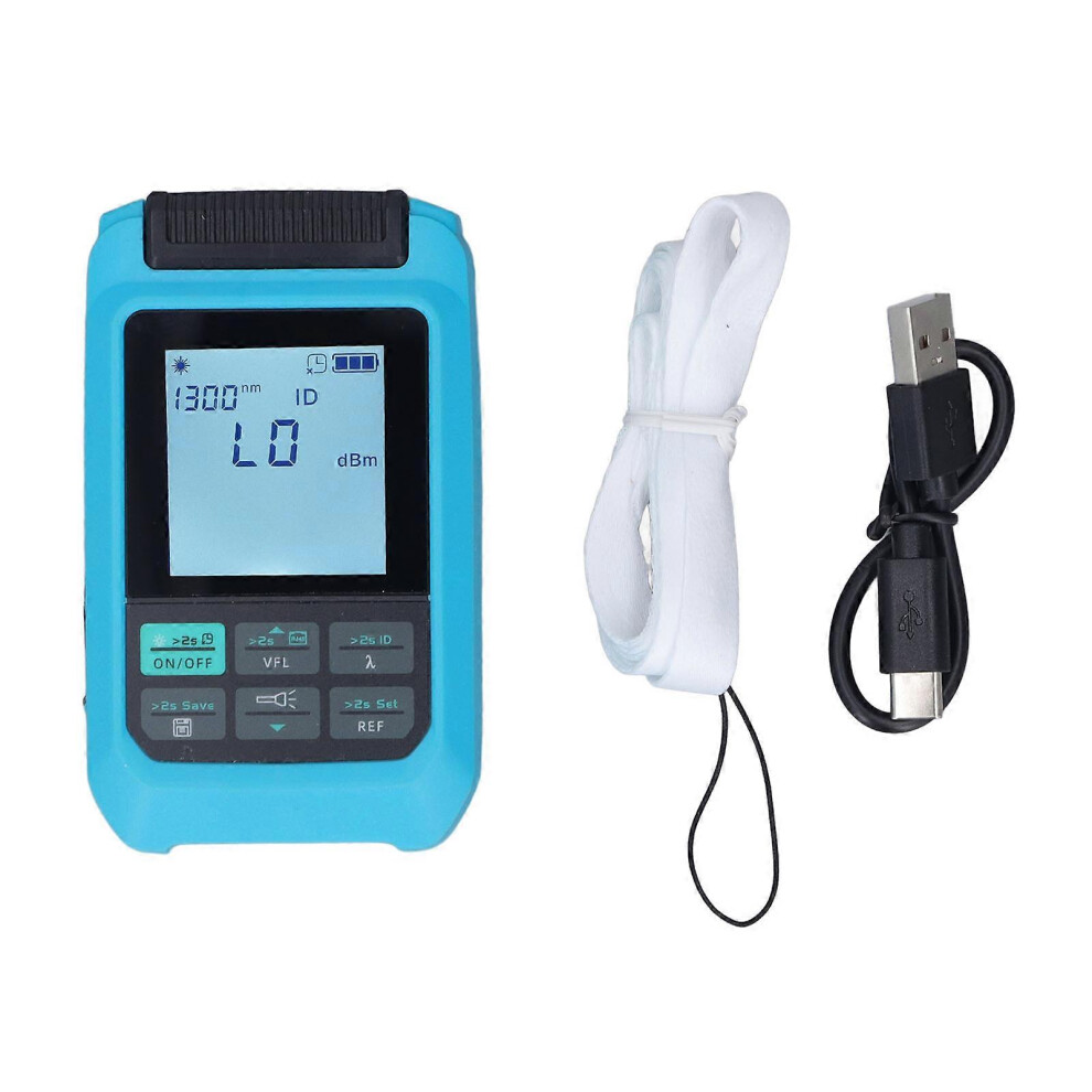 (As Show, One Size) Optical Power Meter Handheld Multifunctional 4 In 1 High Accuracy Rechargeable Fiber Network Cable Tester 50~+26Dbm 6909775992807
