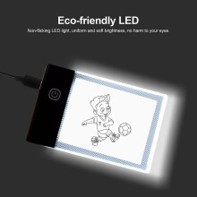 (As show, One size) Super Mini LED Light Pad Ultra-thin Light Box USB Powered Dimmable Brightness Artcraft Tracer for Ch