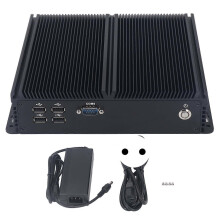 (As show, One size) IBOX 1026 Mini Computer J4125 8G Plus 128GB Hard Drive Mini PC Embedded Computer with Multiple COM Ports