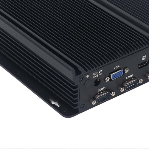 (As show, One size) IBOX 1026 Mini Computer J4125 8G Plus 128GB Hard Drive Mini PC Embedded Computer with Multiple COM Ports 2